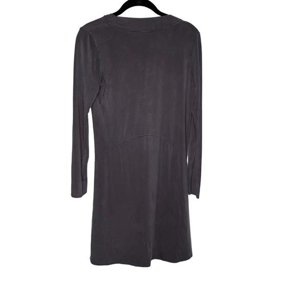 Anthropologie Dolan Left Coast Collection V Neck Dress Woman Size XS Gray - Picture 4 of 6